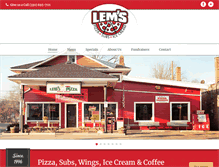 Tablet Screenshot of lemspizza.com